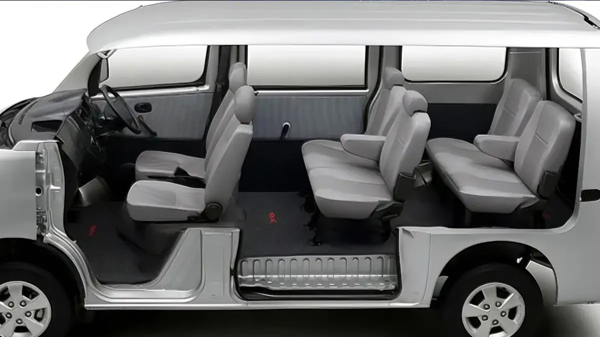 Interior Blindvan Rental Mobil Bandung
