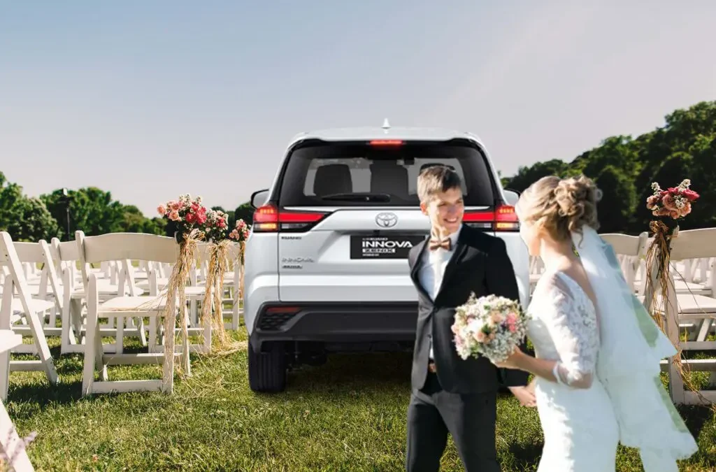 Sewa Mobil Innova Zenix Q Hybrid Untuk Pernikahan di Bandung Bersama Abigail Rental