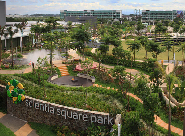 Rental Mobil Tangerang ke Scientia Square Park