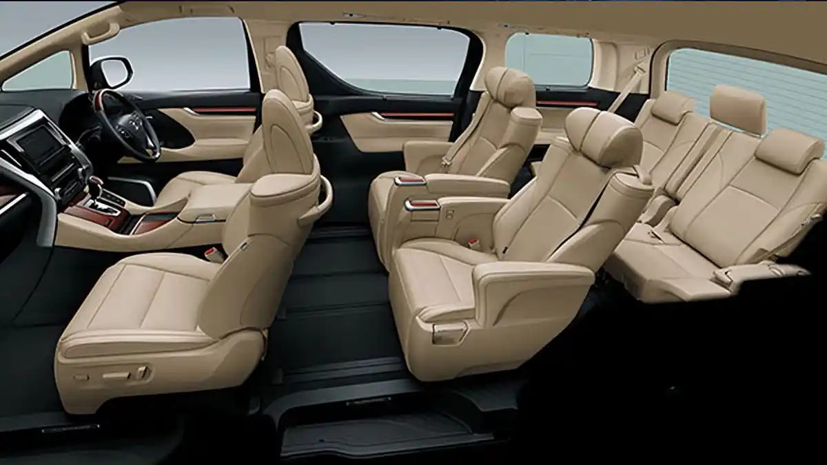 Interior Alphard Transformer Rental Mobil Surabaya