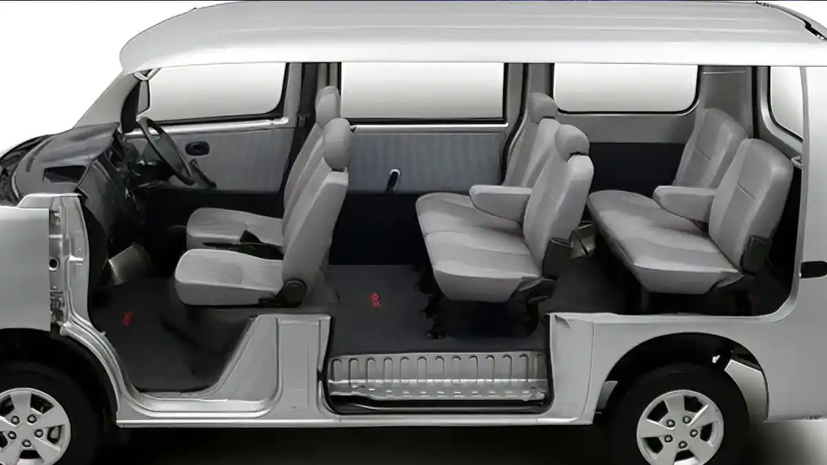 Interior Blindvan Rental Mobil Solo