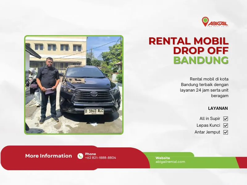 Rental Mobil Drop Off Bandung: Sewa Tarif Murah Tanpa Ribet