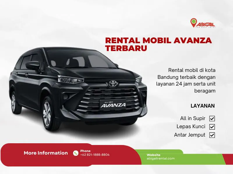 Rental Avanza Bandung | Harga Murah Unit Terbaru