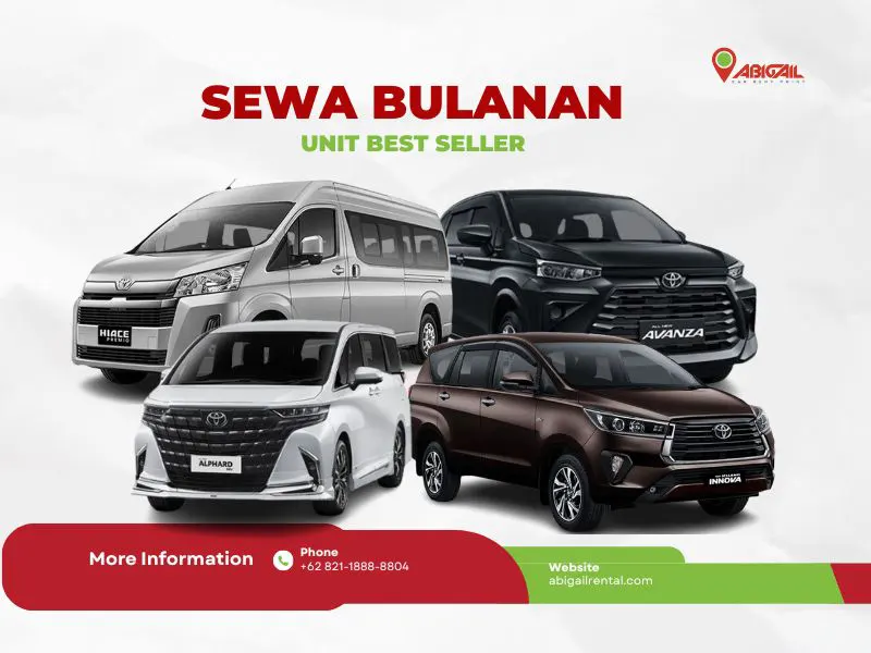 Harga Sewa Mobil Bulanan Murah dengan Sopir dan Lepas Kunci di Bandung