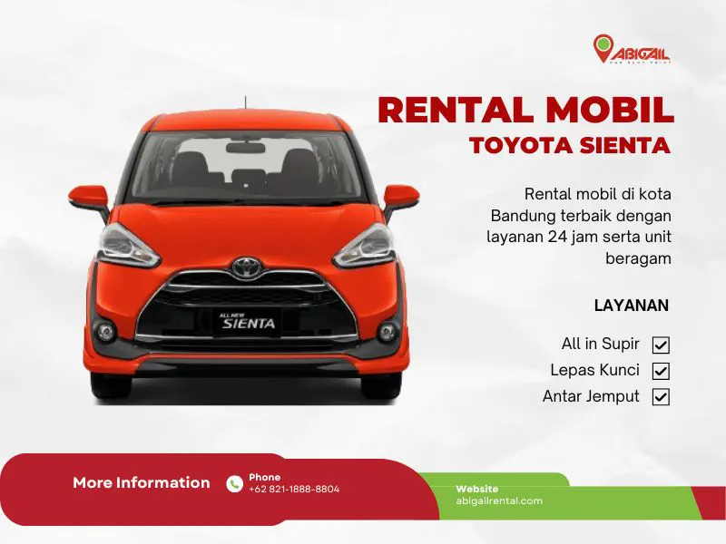 Sewa Mobil Sienta Bandung