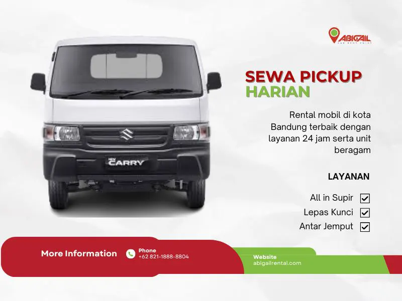 Sewa Mobil Pickup Harian Bandung