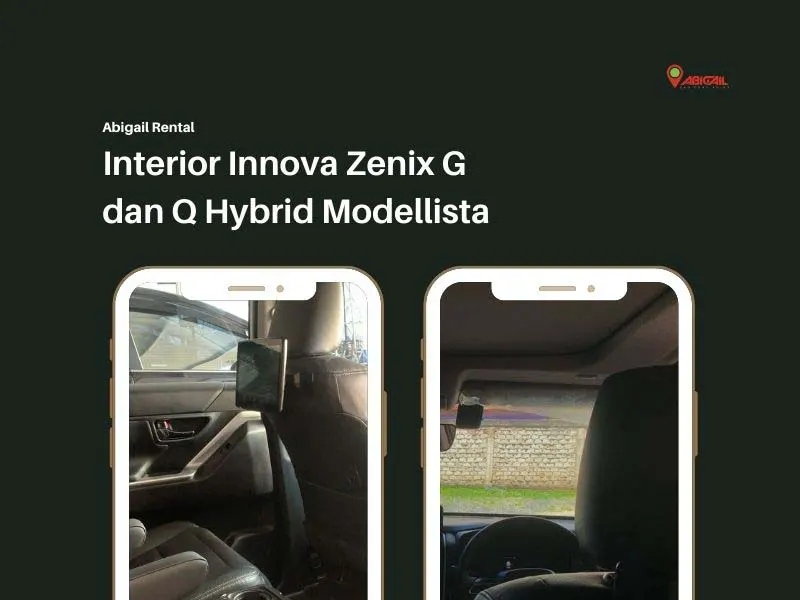 Interior Innova Zenix Rental Mobil
