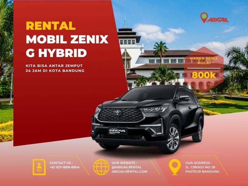 Innova Zenix G Hybrid Rental Mobil