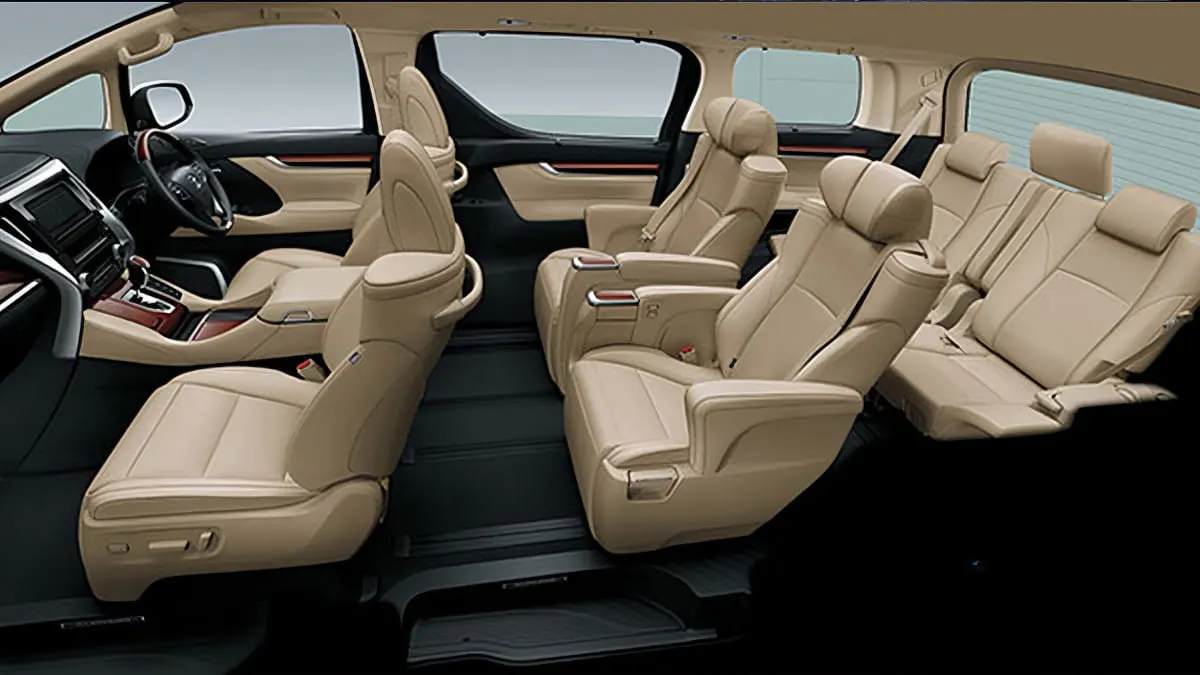 Interior Alphard Transformer Rental Mobil Padalarang