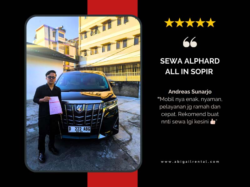 Testimoni All In Rental Mobil Alphard