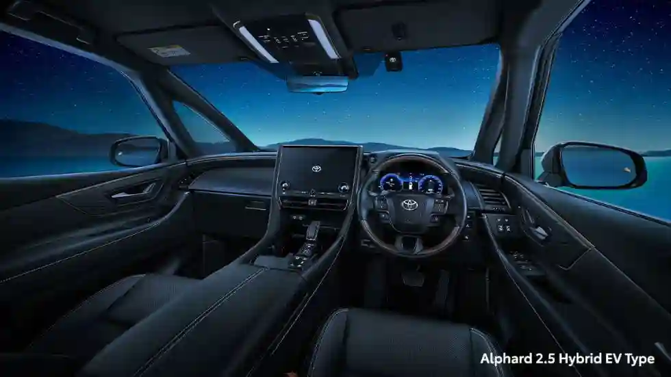 Dashboard Rental Mobil All New Alphard HEV Surabaya