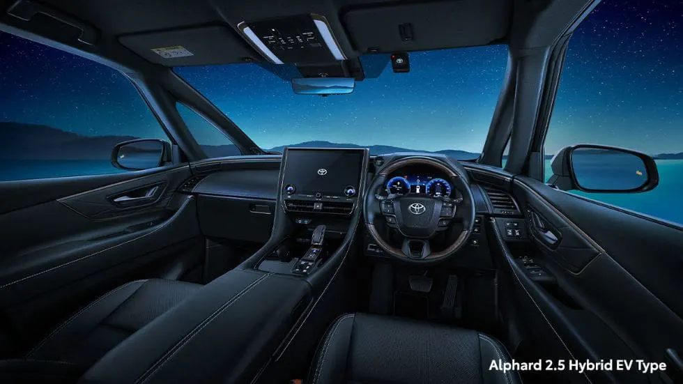 Dashboard All New Alphard HEV Rental Mobil KBP
