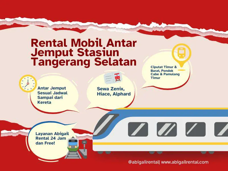 Rental Mobil Antar Jemput Stasiun Tangerang Selatan